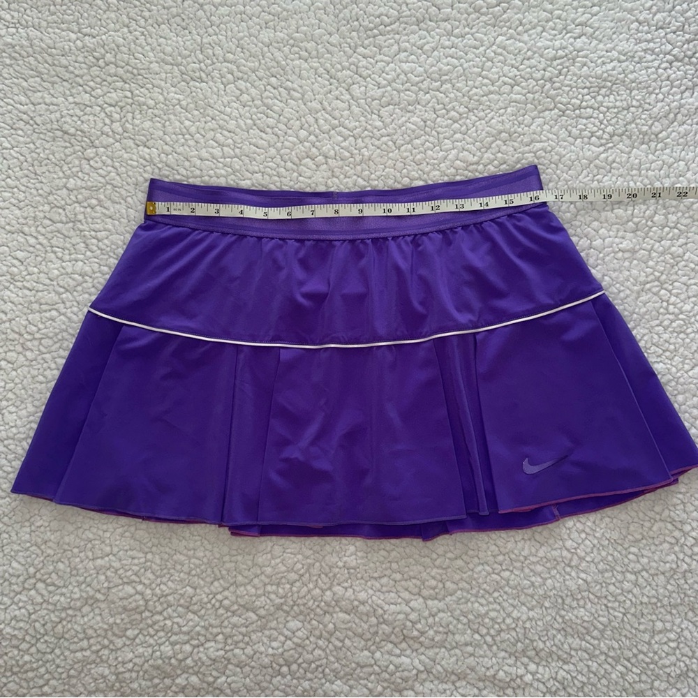 NIKE DRI-FIT tennis golf pickle ball skirt skort purple undershorts sport gym XL - Picture 6 of 8